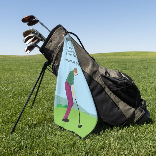 Hit de bal! Golf Towel Golfhanddoek (Groen)