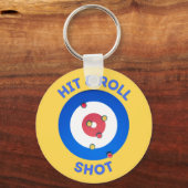 Hit en Roll Curling Shot T-shirt Sleutelhanger (Voorkant)