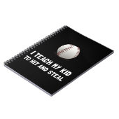 Hit en Steal Baseball Notitieboek (Linkerzijde)