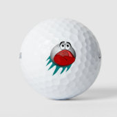 Hit golfbal Cartoon Golfballen (Voorkant)