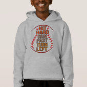 Hit Hard Run Fast Baseball Player Sports Lover Coa (Voorkant)