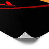 Hit Hard Run Fast Baseball Player Sports Lover Coa Poster (Hoek)