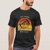 Hit Hard Win Easy Voetbalshirt T-shirt (Voorkant)