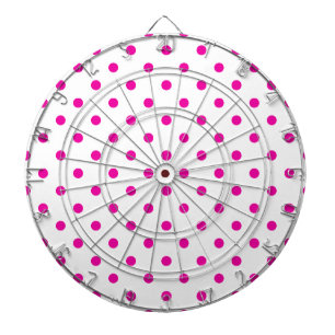 HIT HET DOT Hot Pink Polka Dot Dart Board Dartbord