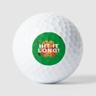 HIT HET LANG! Gepersonaliseerd Swing Thood Golf Ba Golfballen