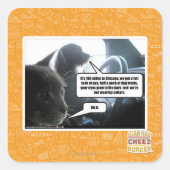 Hit het. vierkante sticker (Voorkant)