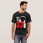 Hit House DJs Black T Shirt (Voorkant volledig)