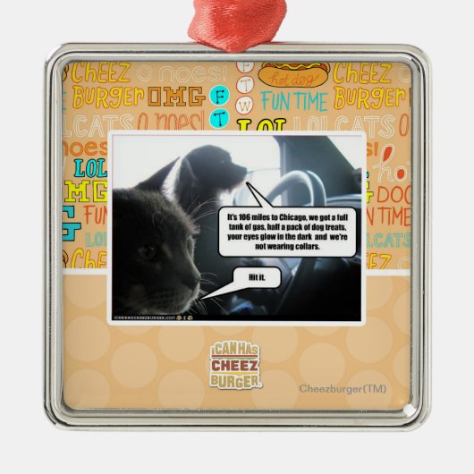 Hit it it it. metalen ornament (Voorkant)