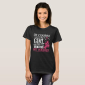 Hit Like A Girl Fun Kickboxing Boxing Kickboxer Gy T-shirt (Voorkant volledig)