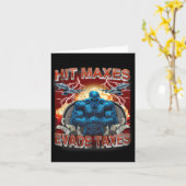 Hit Maxes Ontwijken Belastingen Grappige Gym Bodyb Kaart (Gele Bloem)