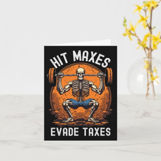 Hit Maxes Ontwijken Belastingen Grappige Gym Bodyb Kaart (Gele Bloem)