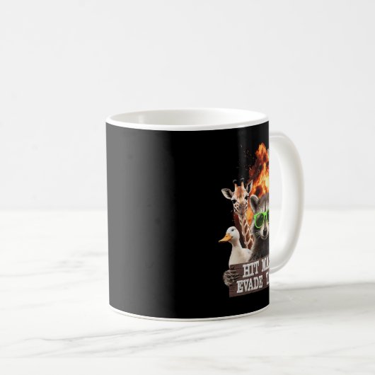 Hit Maxes Ontwijken Belastingen Grappige Gym Bodyb Koffiemok (Voorkant rechts)