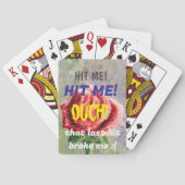 "HIT ME" Black Jack Playing Card Pokerkaarten (Achterkant)