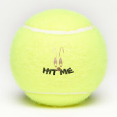 Hit Me Tennisbal Tennisballen (Achterkant)
