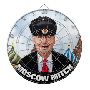 Hit Moskou Mitch McConnell in de Kisser Dartbord