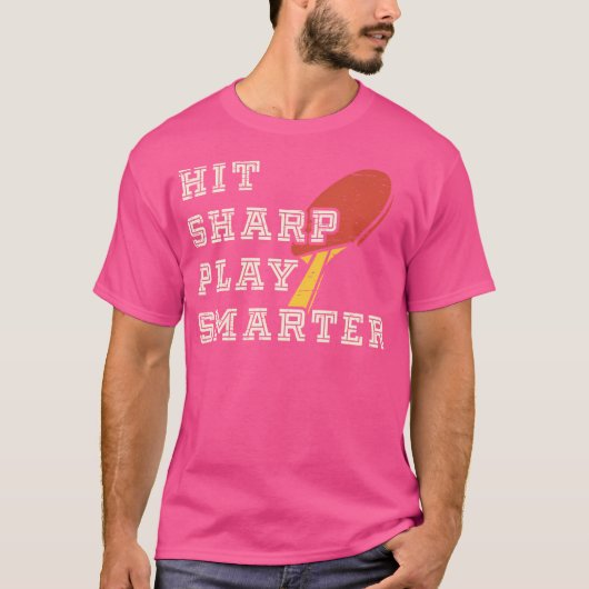 Hit Sharp Play Slimmer Ping Pong Tafeltennis T-shirt (Voorkant)