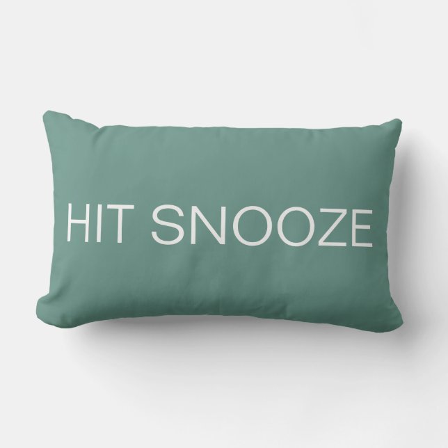 Hit Snooze - Beryl Green Kussen (Voorkant)