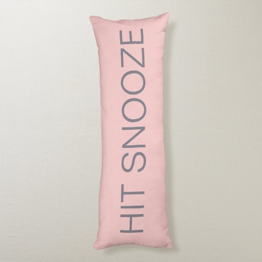 Hit Snooze - Roos Quartz Lichaamskussen (Achterkant (Verticaal))