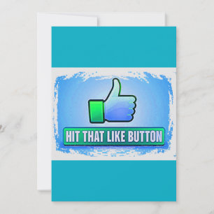 Hit That Like Button Uitnodigingen & Mededelingen