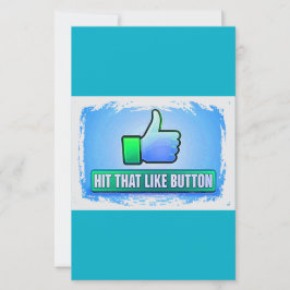 Hit That Like Button Uitnodigingen & Mededelingen