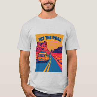 Hit The Road -  Camper Van Road Trip T-shirt