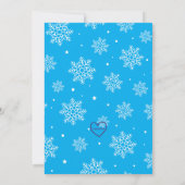 Hit the Slopes, Snowboard Boy Birthday Kaart (Achterkant)