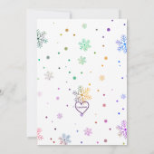 Hit the Slopes, Snowboard Girl Birthday Kaart (Achterkant)