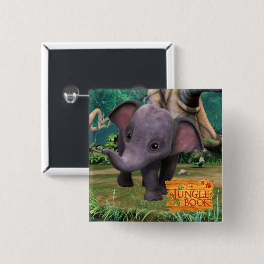 Hita Vierkante Button 5,1 Cm (Voorkant /achterkant)