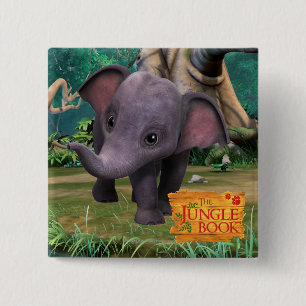 Hita Vierkante Button 5,1 Cm