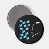 Hitch and Tweets Magneet (Voorkant / Achterkant)