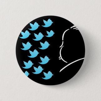 Hitch and Tweets Ronde Button 5,7 Cm