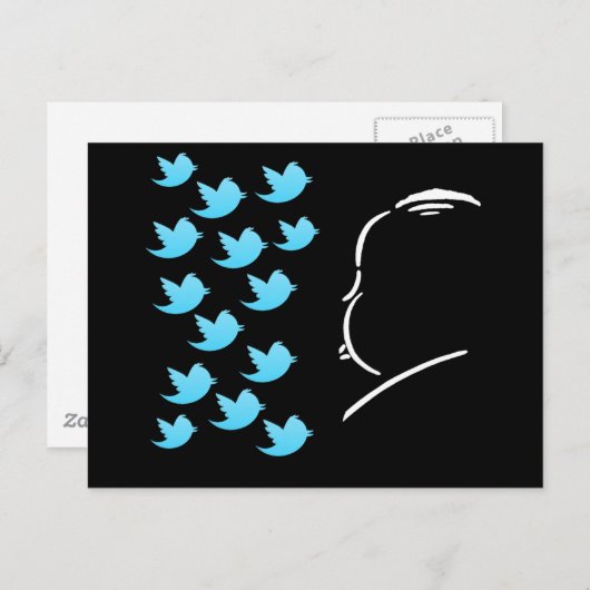 Hitch en Tweets Briefkaart (Voorkant / Achterkant)