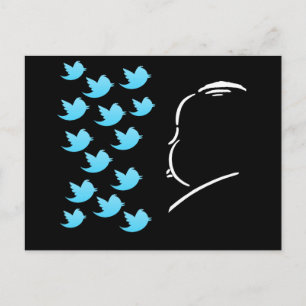 Hitch en Tweets Briefkaart