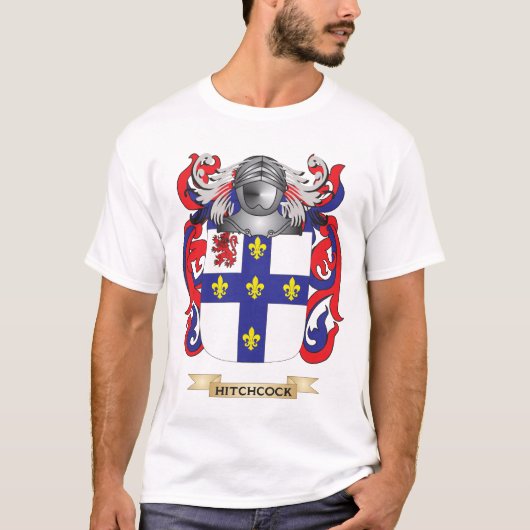 Hitchcock Coat of Arms (Familiecrest) T-shirt (Voorkant)