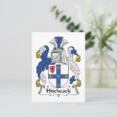 Hitchcock Family Crest Briefkaart (Staand voorkant)