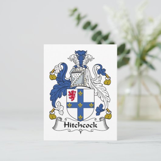 Hitchcock Family Crest Briefkaart (Staand voorkant)