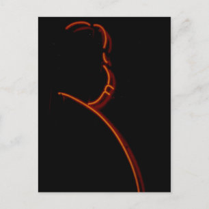 Hitchcock in Neon, Chicago Neon Sign Post Card Briefkaart