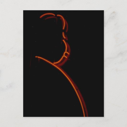 Hitchcock in Neon, Chicago Neon Sign Post Card Briefkaart (Voorkant)