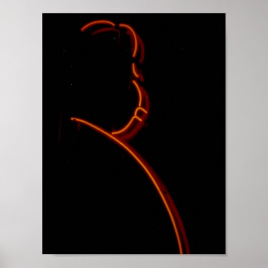 Hitchcock in Neon, Chicago Neon Sign Poster (Voorkant)