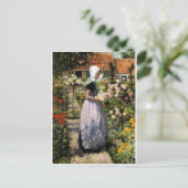 Hitchcock - Nederlandse vrouw in de tuin Briefkaart (Staand voorkant)