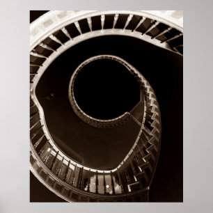HITCHCOCKESQUE VERTIGO VORTEX POSTER SPIRALE STAIR