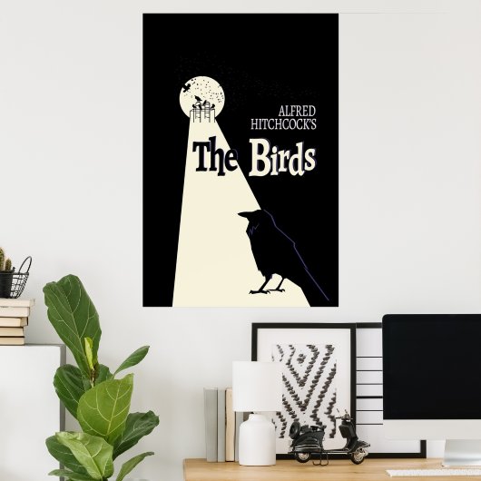 Hitchcocks the Birds Poster (Thuiskantoor)