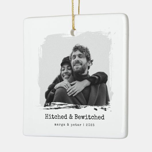 Hitched & Bewitched - Ornament voor trouwfoto's (Links)
