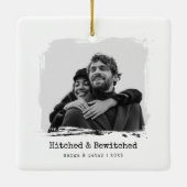 Hitched & Bewitched - Ornament voor trouwfoto's (Achterkant)