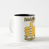 Hitchhiker's duimen op de Mok van de grappige Cart (Voorkant links)