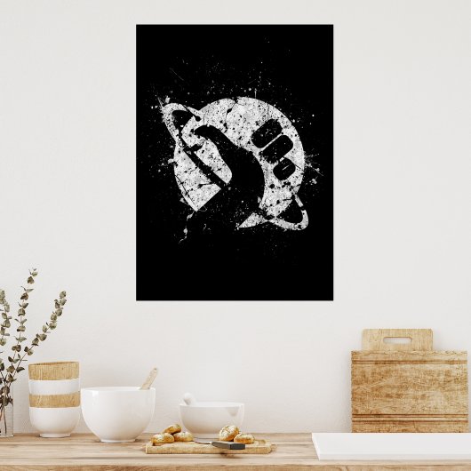 Hitchhikers Guide to the Galaxy Poster (Keuken)