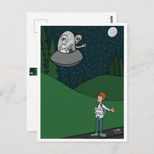 Hitchhiking Briefkaart (Voorkant / Achterkant)