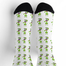 Hitchhiking Grasshopper socks