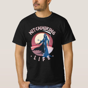 Hitchhiking Life - Hitchhiker Grim reaper T-shirt