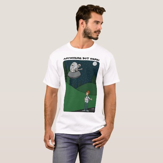 Hitchhiking-Mannen T-shirt (Voorkant volledig)